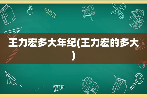 王力宏多大年纪(王力宏的多大)