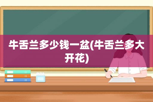 牛舌兰多少钱一盆(牛舌兰多大开花)