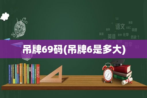 吊牌69码(吊牌6是多大)