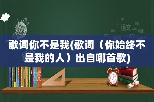 歌词你不是我(歌词（你始终不是我的人）出自哪首歌)