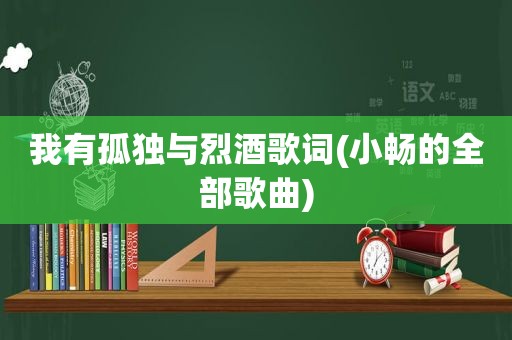 我有孤独与烈酒歌词(小畅的全部歌曲)