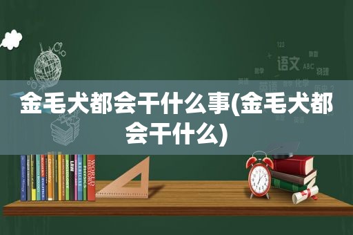 金毛犬都会干什么事(金毛犬都会干什么)