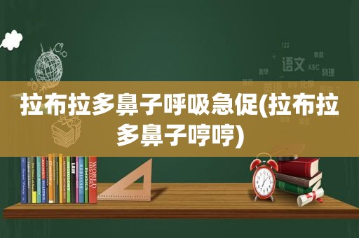 拉布拉多鼻子呼吸急促(拉布拉多鼻子哼哼)