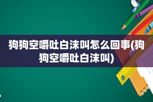 狗狗空嚼吐白沫叫怎么回事(狗狗空嚼吐白沫叫)