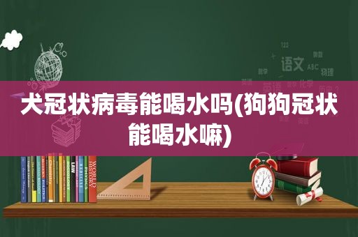 犬冠状病毒能喝水吗(狗狗冠状能喝水嘛)