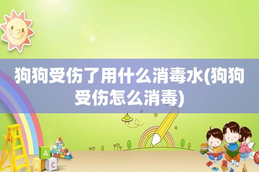 狗狗受伤了用什么消毒水(狗狗受伤怎么消毒)