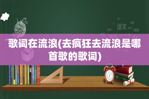 歌词在流浪(去疯狂去流浪是哪首歌的歌词)