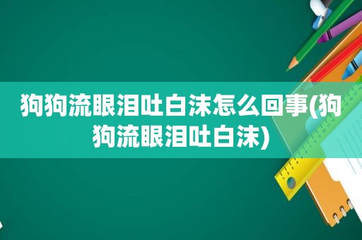 狗狗流眼泪吐白沫怎么回事(狗狗流眼泪吐白沫)