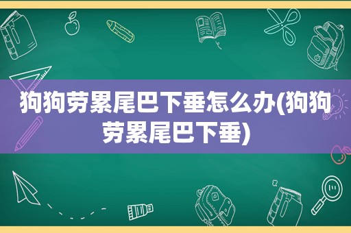 狗狗劳累尾巴下垂怎么办(狗狗劳累尾巴下垂)