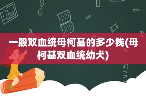 一般双血统母柯基的多少钱(母柯基双血统幼犬)