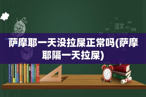 萨摩耶一天没拉屎正常吗(萨摩耶隔一天拉屎)