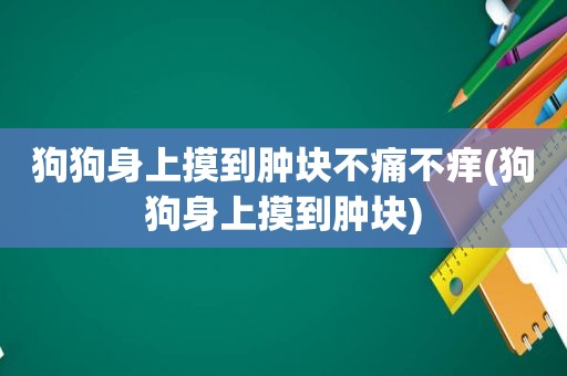 狗狗身上摸到肿块不痛不痒(狗狗身上摸到肿块)