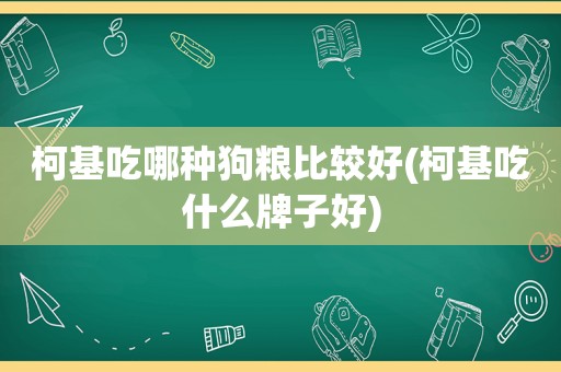 柯基吃哪种狗粮比较好(柯基吃什么牌子好)