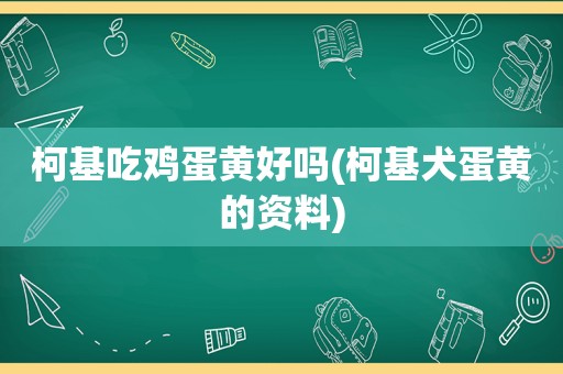 柯基吃鸡蛋黄好吗(柯基犬蛋黄的资料)