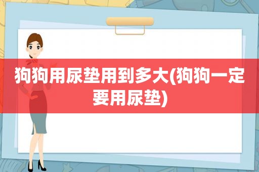 狗狗用尿垫用到多大(狗狗一定要用尿垫)