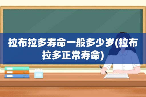 拉布拉多寿命一般多少岁(拉布拉多正常寿命)