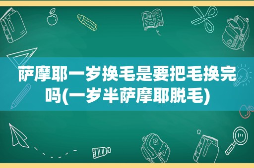 萨摩耶一岁换毛是要把毛换完吗(一岁半萨摩耶脱毛)