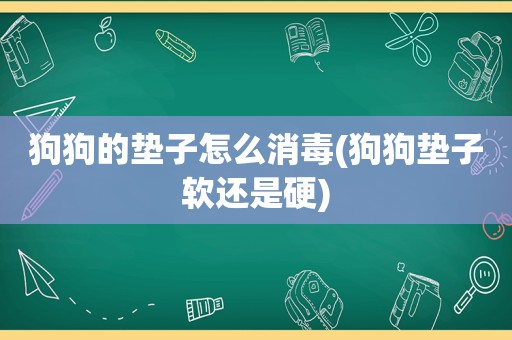 狗狗的垫子怎么消毒(狗狗垫子软还是硬)