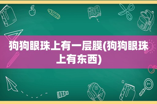 狗狗眼珠上有一层膜(狗狗眼珠上有东西)