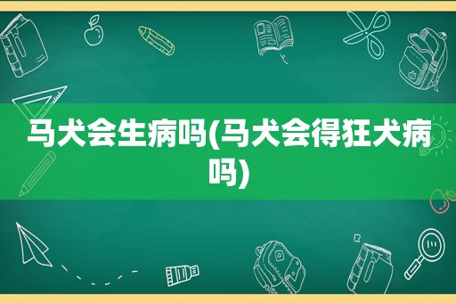 马犬会生病吗(马犬会得狂犬病吗)