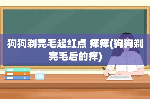 狗狗剃完毛起红点 痒痒(狗狗剃完毛后的痒)