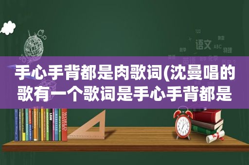 手心手背都是肉歌词(沈曼唱的歌有一个歌词是手心手背都是肉)