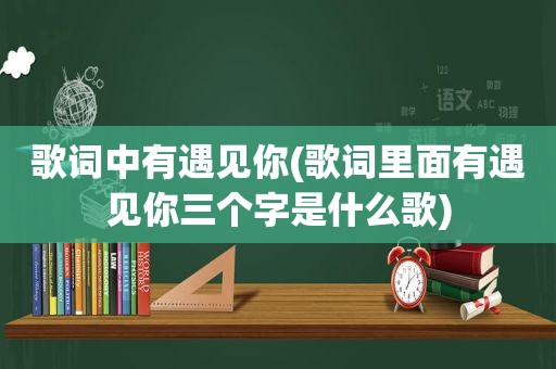 歌词中有遇见你(歌词里面有遇见你三个字是什么歌)