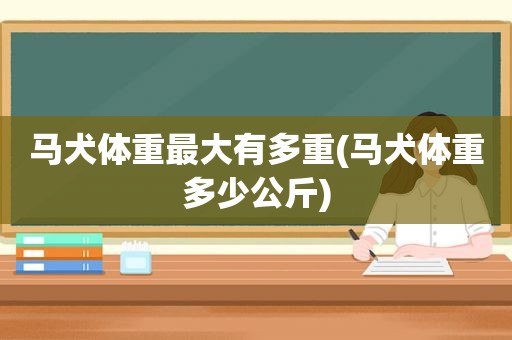 马犬体重最大有多重(马犬体重多少公斤)