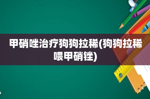 甲硝唑治疗狗狗拉稀(狗狗拉稀喂甲硝锉)