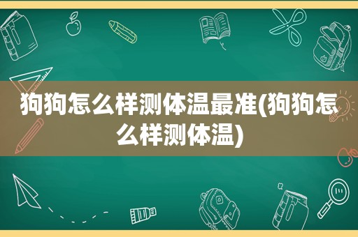 狗狗怎么样测体温最准(狗狗怎么样测体温)