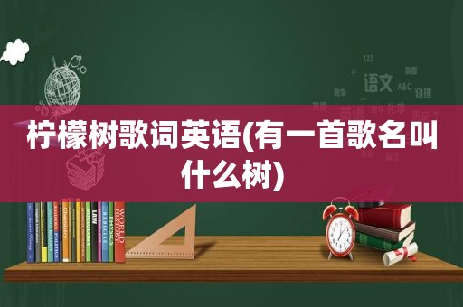 柠檬树歌词英语(有一首歌名叫什么树)