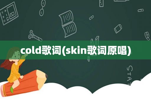 cold歌词(skin歌词原唱)