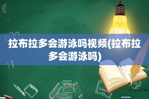 拉布拉多会游泳吗视频(拉布拉多会游泳吗)