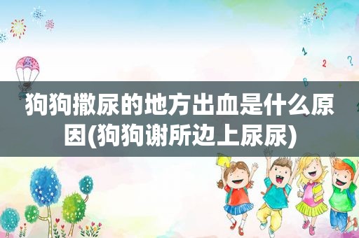 狗狗撒尿的地方出血是什么原因(狗狗谢所边上尿尿)