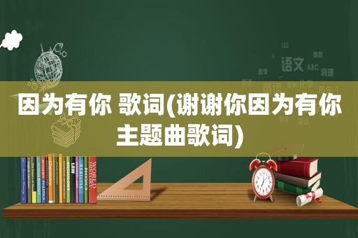 因为有你 歌词(谢谢你因为有你主题曲歌词)