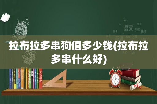 拉布拉多串狗值多少钱(拉布拉多串什么好)