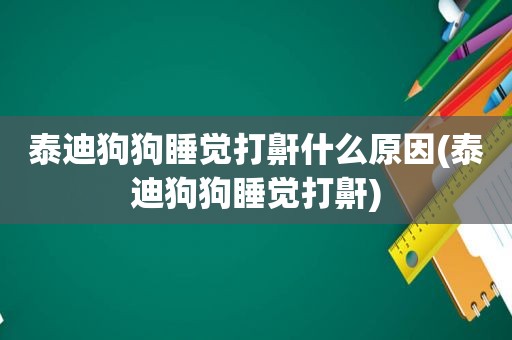 泰迪狗狗睡觉打鼾什么原因(泰迪狗狗睡觉打鼾)