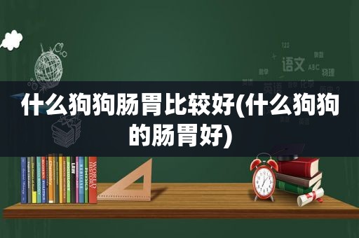 什么狗狗肠胃比较好(什么狗狗的肠胃好)