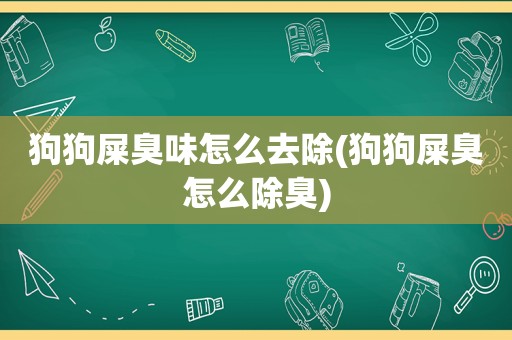 狗狗屎臭味怎么去除(狗狗屎臭怎么除臭)