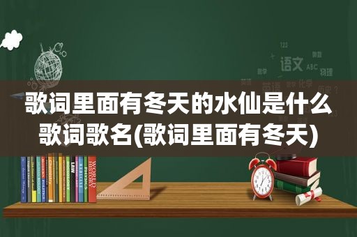 歌词里面有冬天的水仙是什么歌词歌名(歌词里面有冬天)