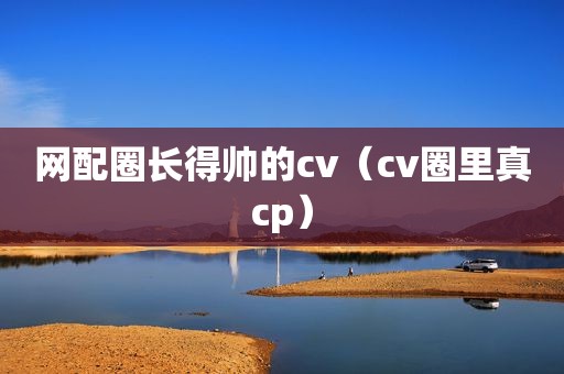 网配圈长得帅的cv（cv圈里真cp）