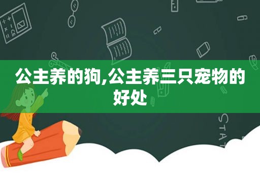 公主养的狗,公主养三只宠物的好处