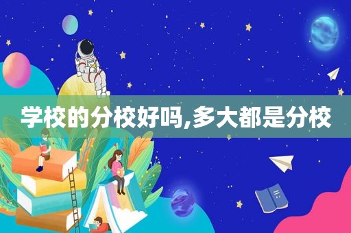 学校的分校好吗,多大都是分校