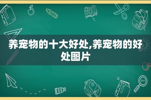 养宠物的十大好处,养宠物的好处图片