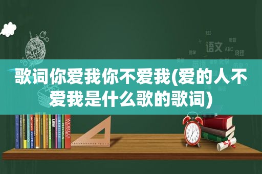 歌词你爱我你不爱我(爱的人不爱我是什么歌的歌词)