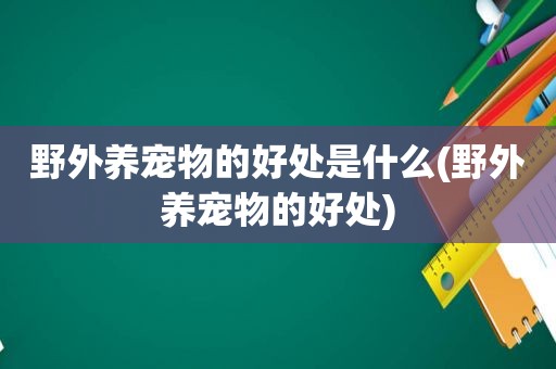 野外养宠物的好处是什么(野外养宠物的好处)