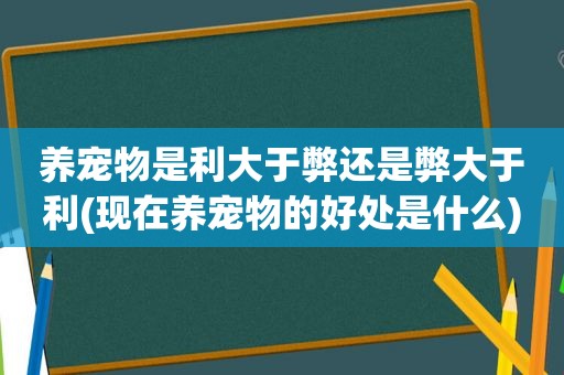 养宠物是利大于弊还是弊大于利(现在养宠物的好处是什么)