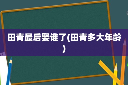 田青最后娶谁了(田青多大年龄)