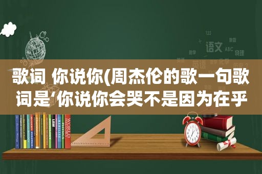 歌词 你说你(周杰伦的歌一句歌词是‘你说你会哭不是因为在乎’问这首歌是什么)