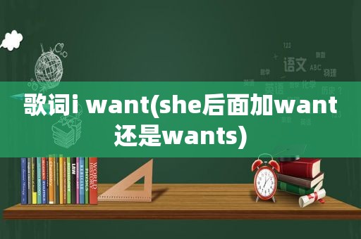 歌词i want(she后面加want还是wants)